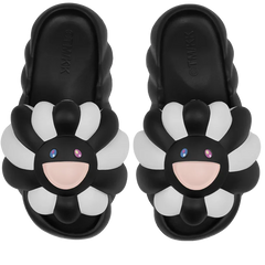 Takashi Murakami Ohana Full Bloom Slide Black White Pink (Complexcon)